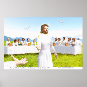 Affiche La dernière Cène de Jésus - Eucharistie