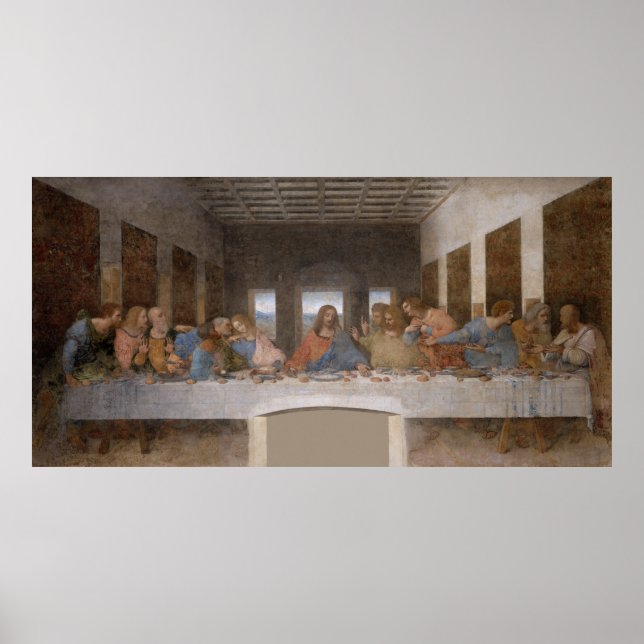 Affiche La Dernière Cène de Léonard de Vinci (Devant)