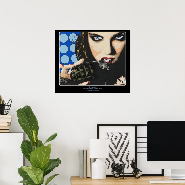 Affiche "La Dernière paille" Peinture sur un (Bureau à domicile)