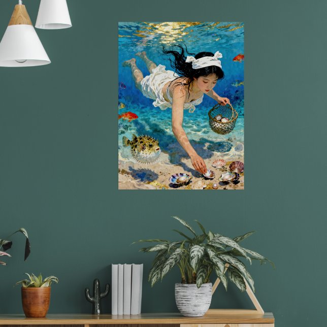 Affiche "La descente de Mio" - Un portrait océanique (Salon 1)