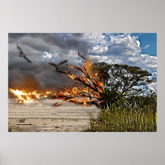 Affiche La destruction de notre terre (Devant)