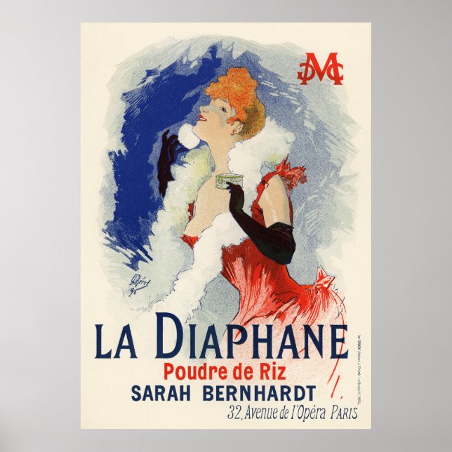 Affiche La Diaphane, Jules Chéret (Devant)