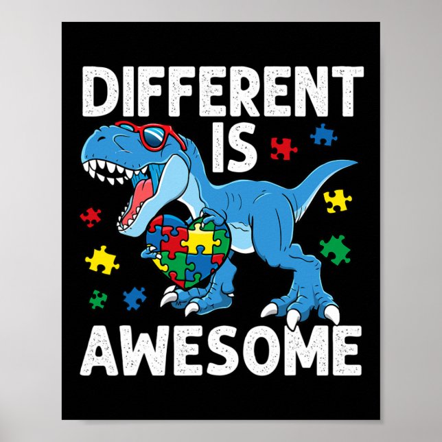 Affiche La différence d'autisme de l'enfant est stupéfiant (Devant)