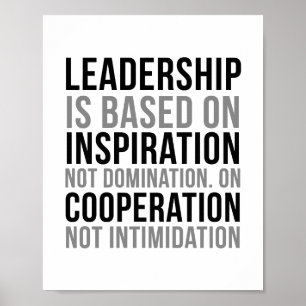 Affiche La direction est basée sur l'inspiration