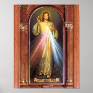 Affiche La Divine Miséricorde Image Dévotionnelle.