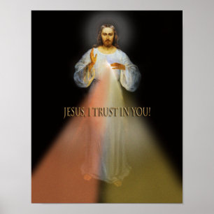 Affiche La Divine Miséricorde Vilnius Image Dévotionnelle.
