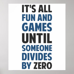 Affiche La division par zéro n'est pas un jeu