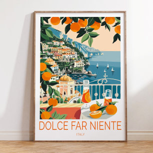 Affiche La Dolce Vita Imprimer, Italie La Dolce Vita Trave