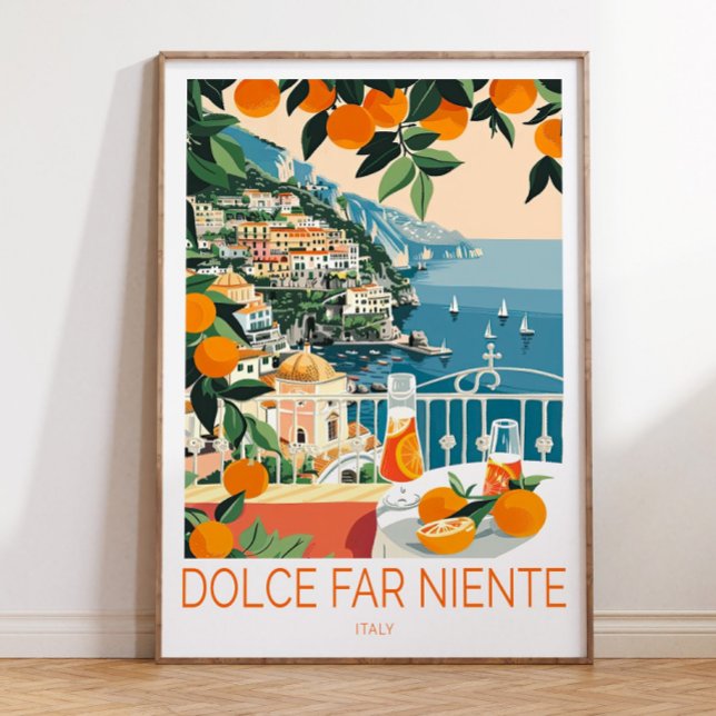 Affiche La Dolce Vita Imprimer, Italie La Dolce Vita Trave (Créateur téléchargé)