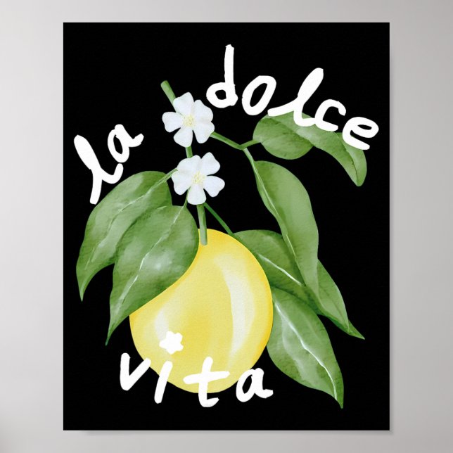 Affiche La Dolce Vita La Dolce Bride Italie Citron Apparié (Devant)