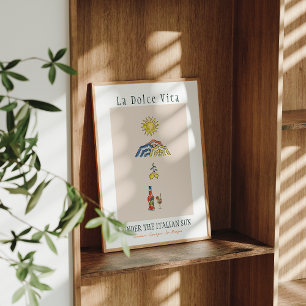Affiche La Dolce Vita sous le soleil italien