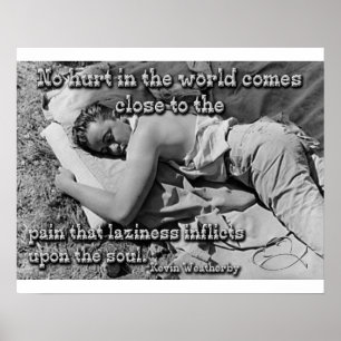 Affiche La douleur de la paresse