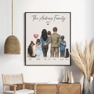 Affiche La Famille Andrews 2027 Portrait de Famille Milita