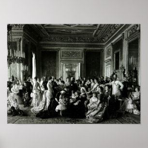 Affiche La famille de la reine Victoria, 1887