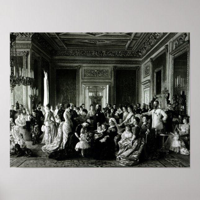 Affiche La famille de la reine Victoria, 1887 (Devant)