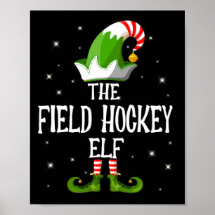 Affiche La famille de lutins de hockey sur gazon Groupe as