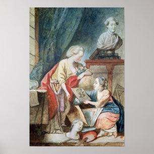 Affiche La famille de Necker en 1780
