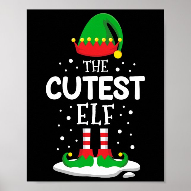 Affiche La famille de Noël des elfes les plus croustillant (Devant)