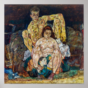 Affiche La Famille Egon Schiele
