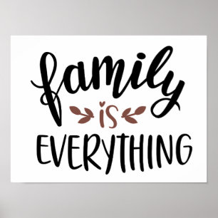 Affiche la famille est tout 