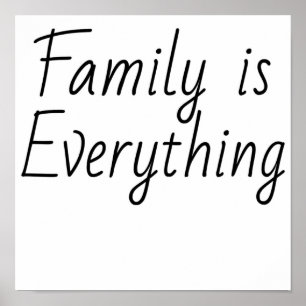 Affiche La famille est tout