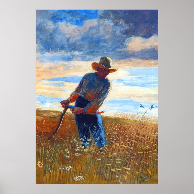 Affiche La Faucheuse Winslow Homer 1878 (Devant)