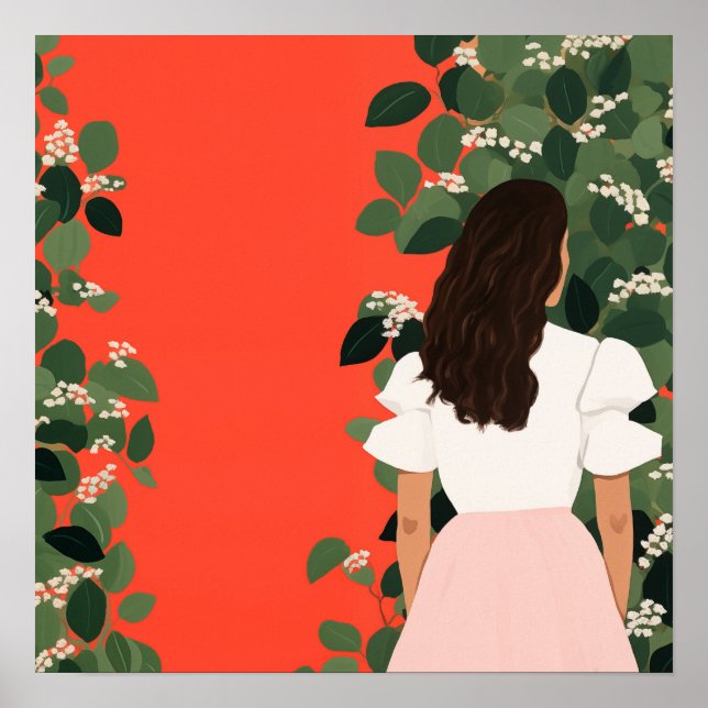Affiche La Femme dans le jardin (Devant)