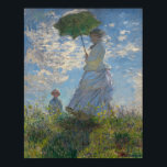 Affiche La Femme de Monet avec parasol<br><div class="desc">Chef-d'oeuvre de Claude Monet : La Femme de Monet avec parasol</div>