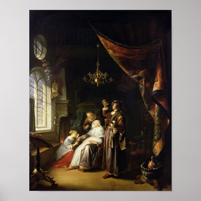 Affiche La Femme Dropsique, c.1663 (Devant)
