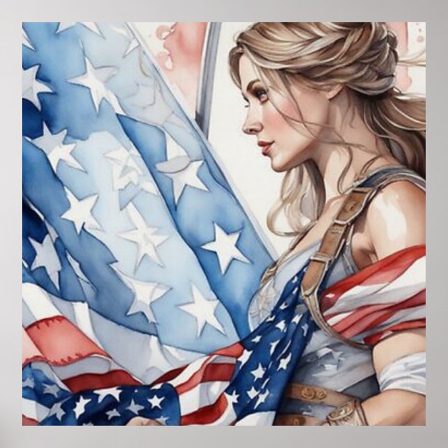 Affiche La femme patriotique (Devant)