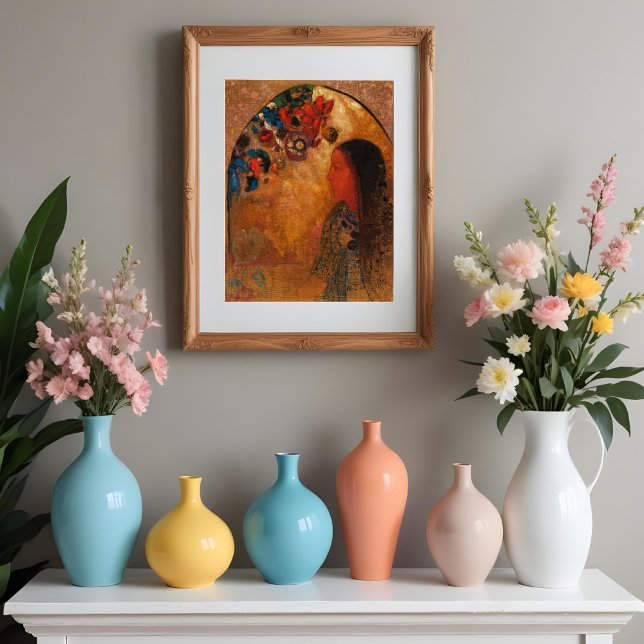 Affiche La fenêtre gothique, Odillon Redon (Créateur téléchargé)