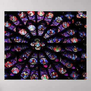 Affiche La fenêtre Rose de l'affiche de Notre-Dame