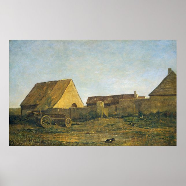 Affiche La Ferme - Charles-François Daubigny (Devant)