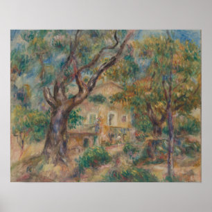 Affiche La Ferme des Collettes, Cagnes Auguste Renoir