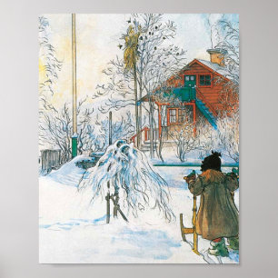 Affiche La Ferme Et Le Lave-Linge De Carl Larsson