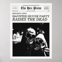 La fête de la maison hantée du journal The Hex Pre