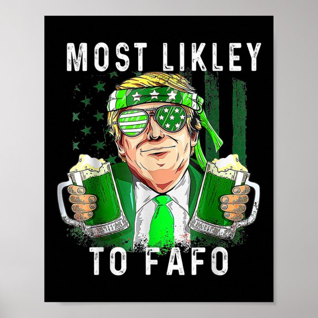 Affiche La Fête de la Saint Patrick la plus probable à Faf (Devant)