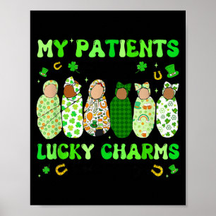Affiche La Fête de Patrick Infirmière Mes Patients Sont Ma