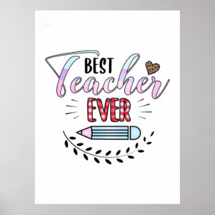 Affiche La Fête des Enseignants Meilleur Enseignant de Tou