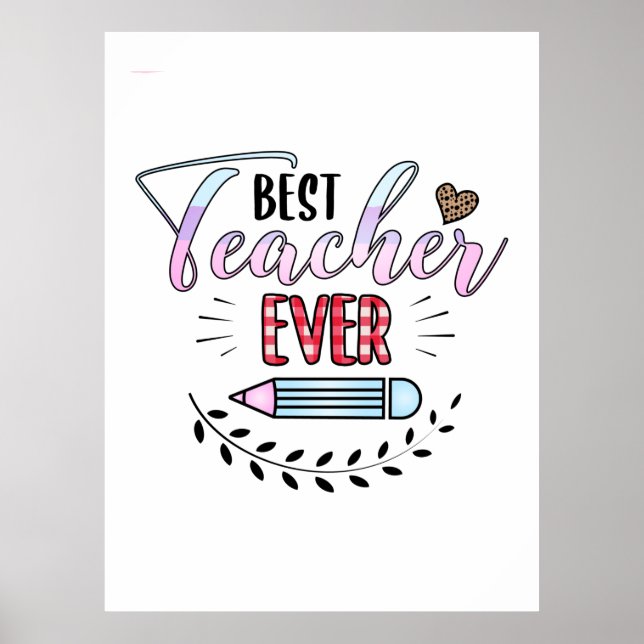 Affiche La Fête des Enseignants Meilleur Enseignant de Tou (Devant)