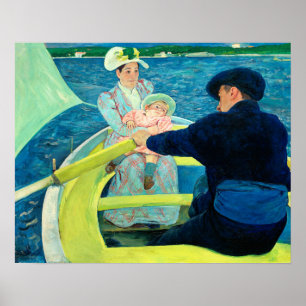 Affiche La fête nautique par Mary Cassatt