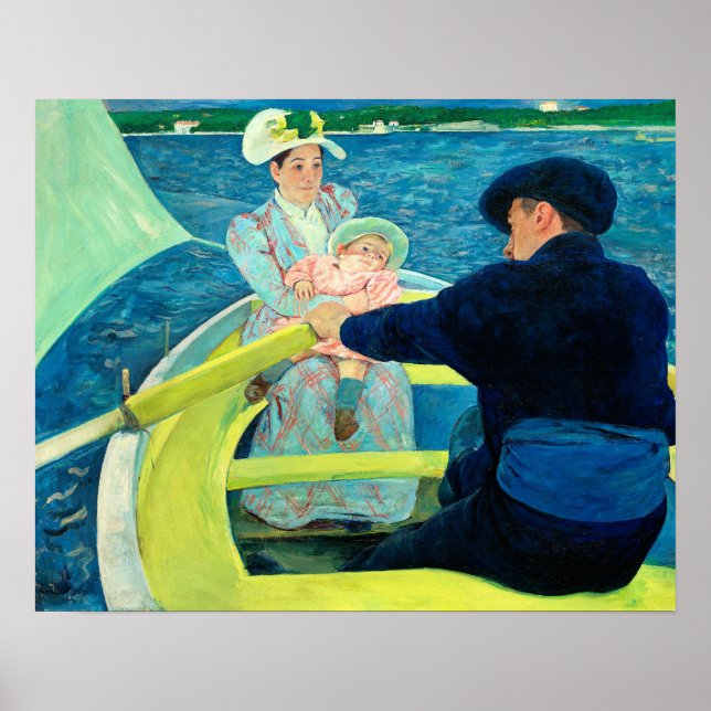 Affiche La fête nautique par Mary Cassatt (Devant)