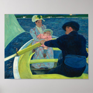 Affiche La fête nautique par Mary Cassatt