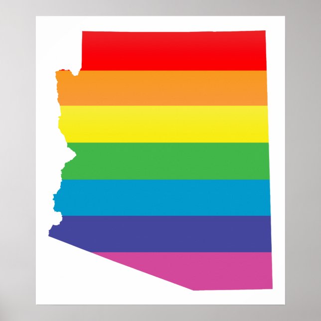Affiche la fierté de l'arizona. rayée. (Devant)
