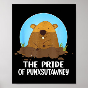Affiche La fierté de Punxsutawney Joyeuse journée de la ma
