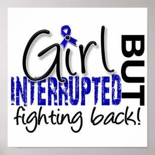 Affiche La fille a interrompu le cancer du colon 2