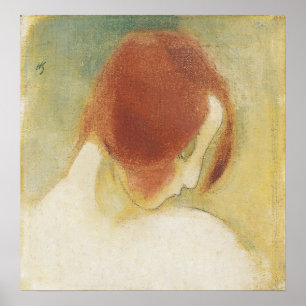 Affiche La fille aux cheveux rouges, Helene Schjerfbeck
