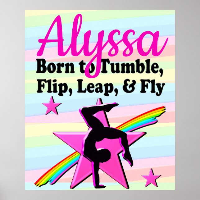 AFFICHE LA FILLE DE LA REINE DE TUMBLING GYMNASTICS (Devant)