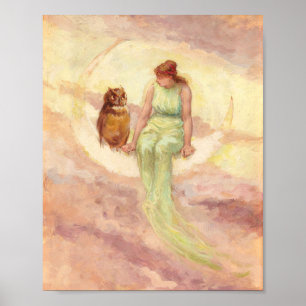 Affiche La fille de la sorcière par l'église Frederick Stu