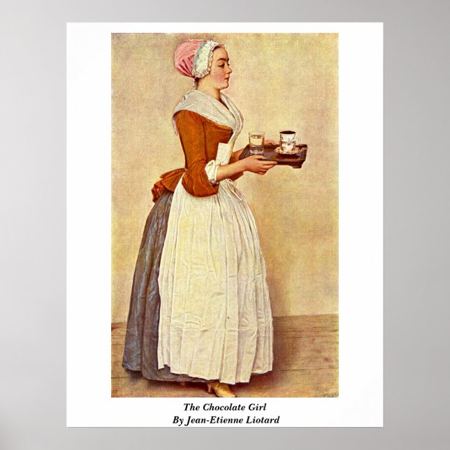 Affiche La Fille Du Chocolat De Jean-Etienne Liotard (Devant)
